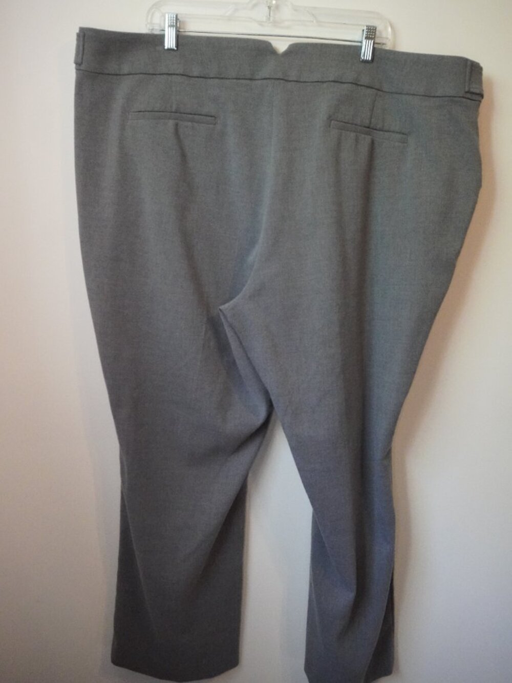 Loft Plus Marisa Slim Fit Dress Pants Women 24 Gray Textured Ankle Trousers - Picture 6 of 6